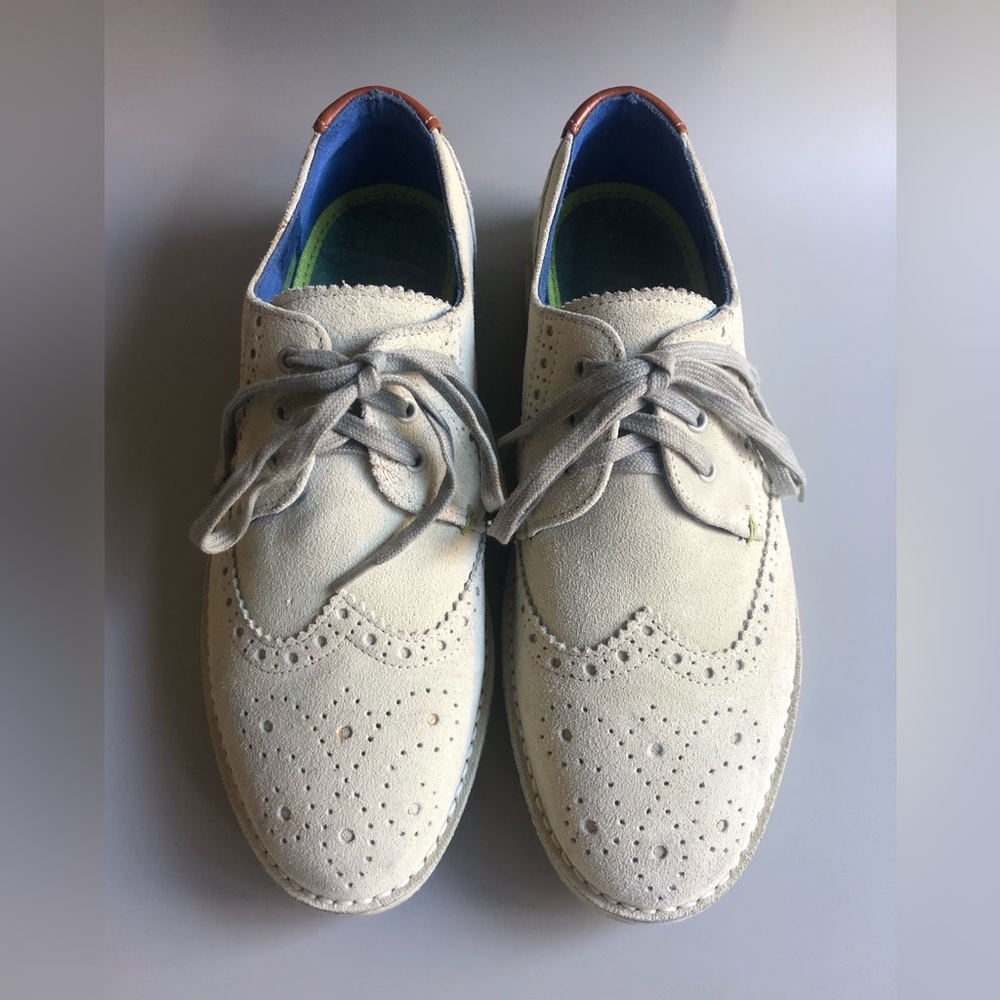 Ted Baker London Mens Jamfro Suede Wingtip Oxford Shoes Size: EUR 41 = US 8